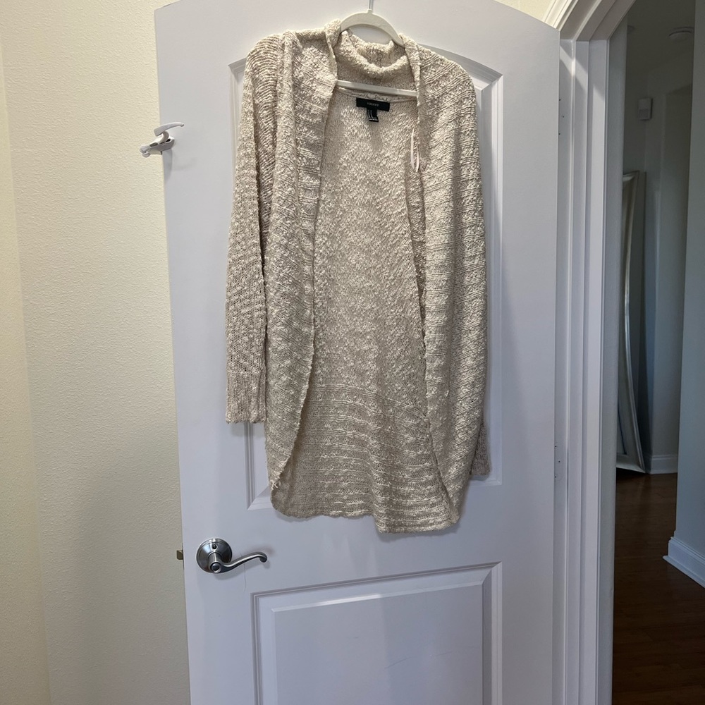 Beige Knit Cardigan